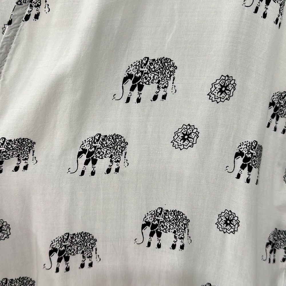 Women Top/Kimono/Cardigan/Cover Up  Elephant Print Sz XL - Picture 6 of 9